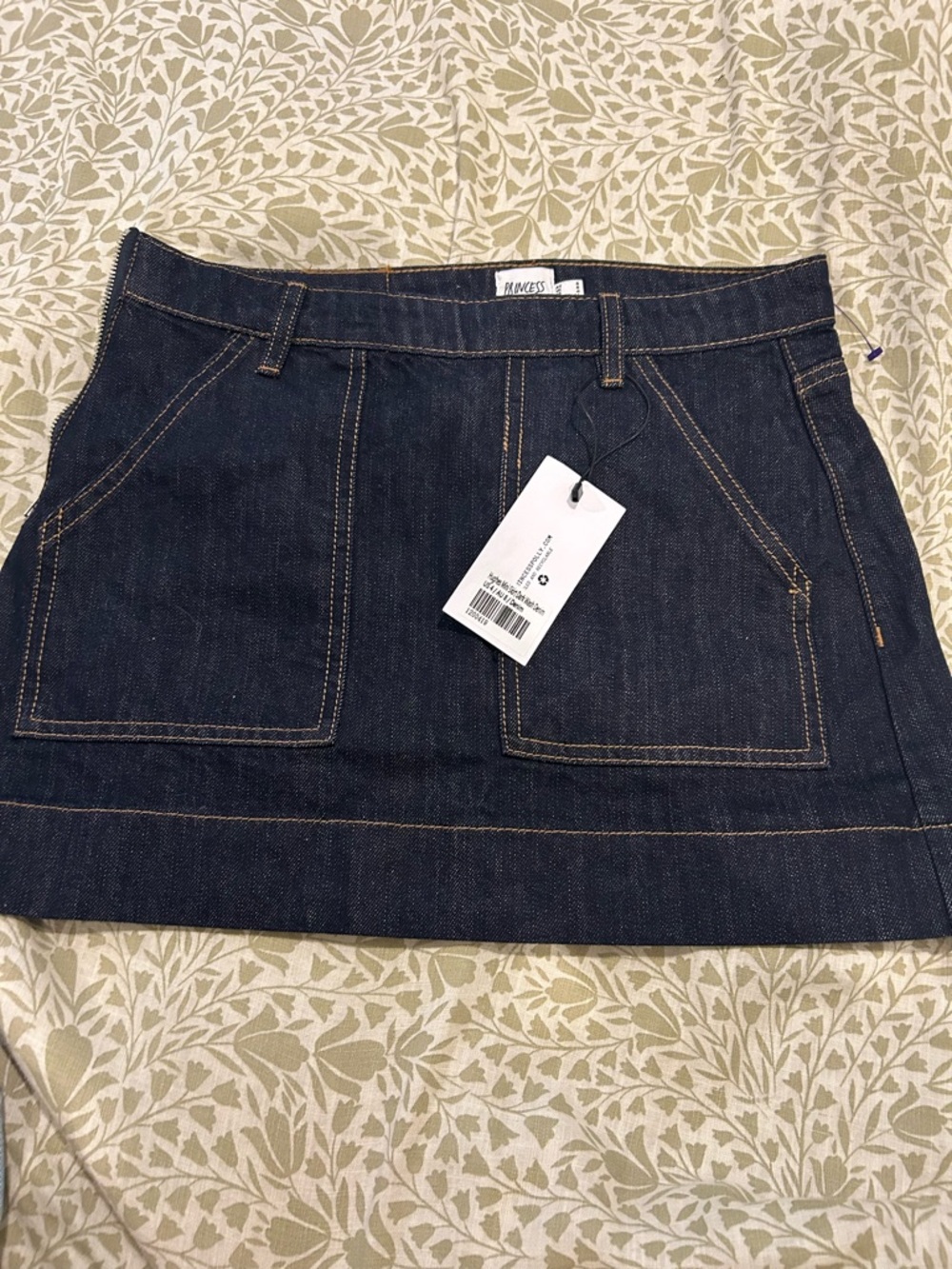 Princess Polly Indigo Denim Pocket Mini Skirt